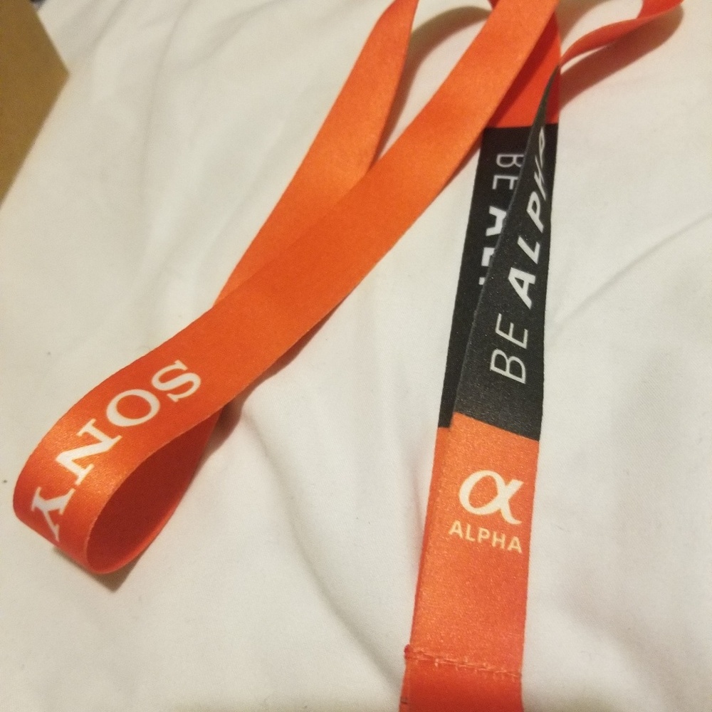 Sony Be Alpha Orange Landyard